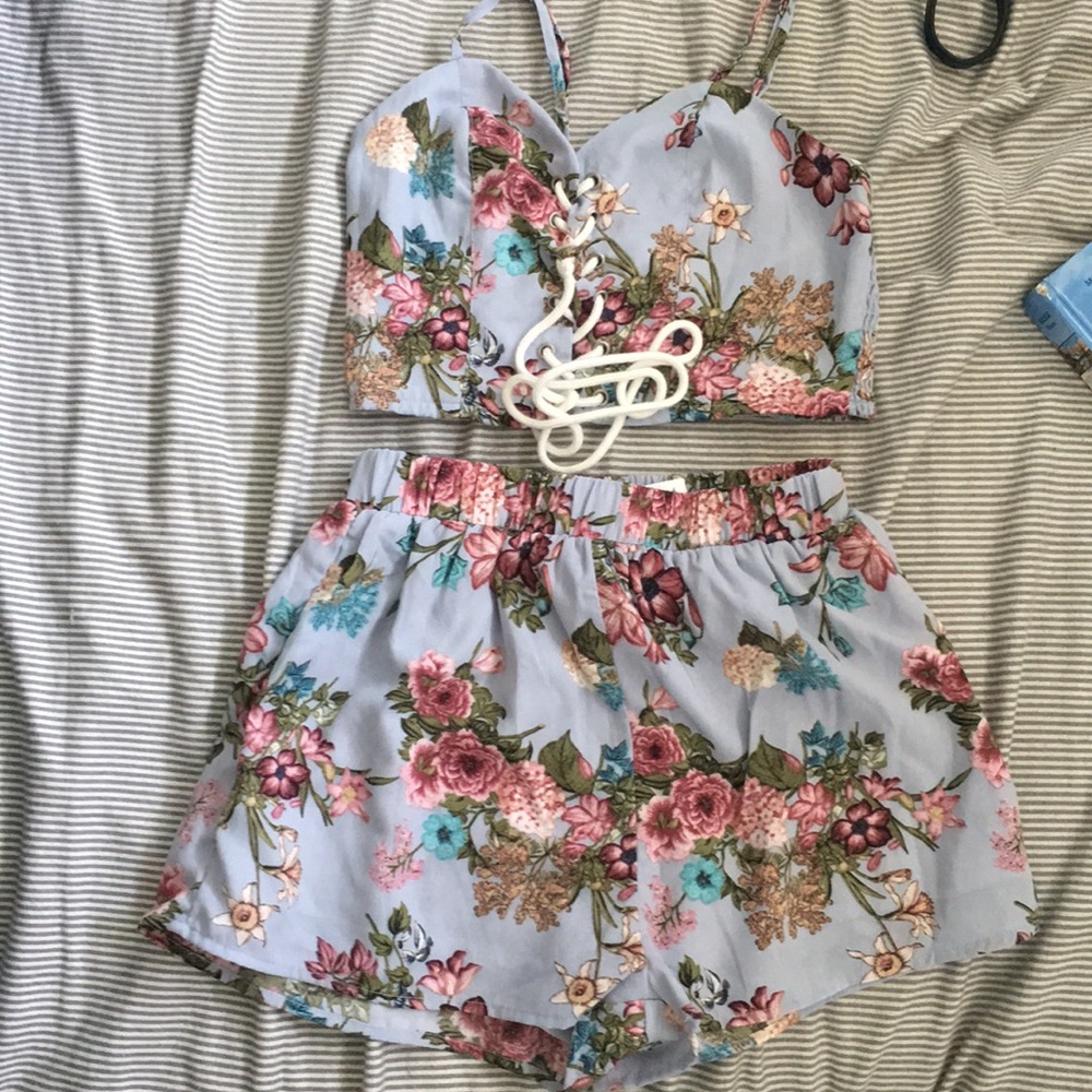 Two piece floral set